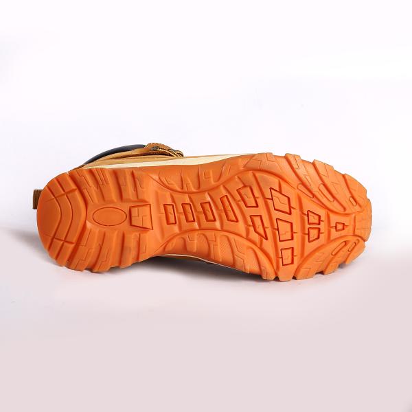 ODM S3 Customize LOGO Microfiber Leather Mid Cut Safety Shoes with Steel Toe and Plate Worl Boots