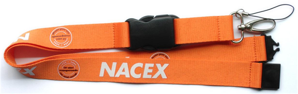 Color striped cotton weave neck lanyards for corporate promotion, exquisite workmanship