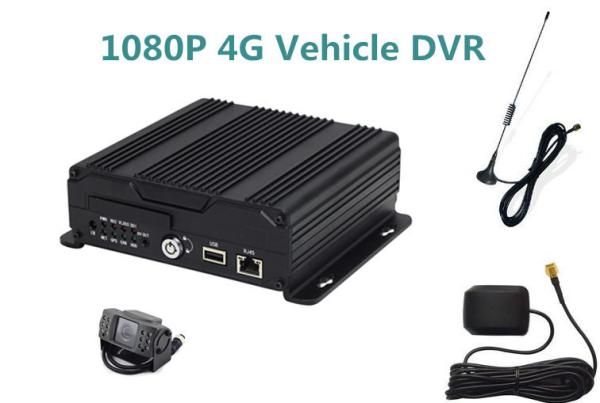 SD Card 1080P 4 Camera Car DVR Monitoring System Support Real Time Video
