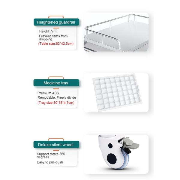 Trolley de Medicina Médica del Hospital