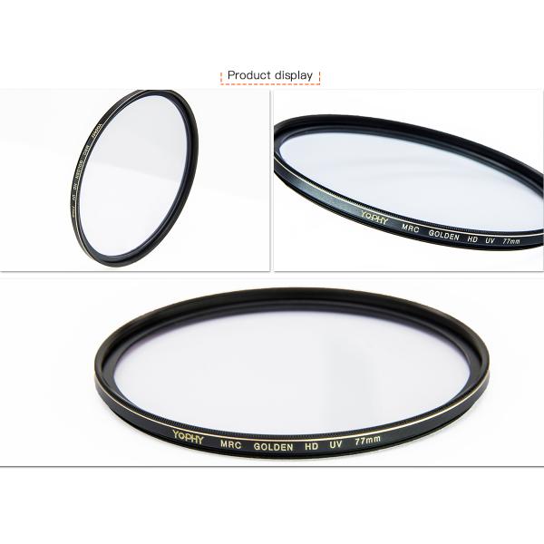 Golden Line Camera Lens UV IR Cut Filter Copper 77mm For DSLR Camera Lens