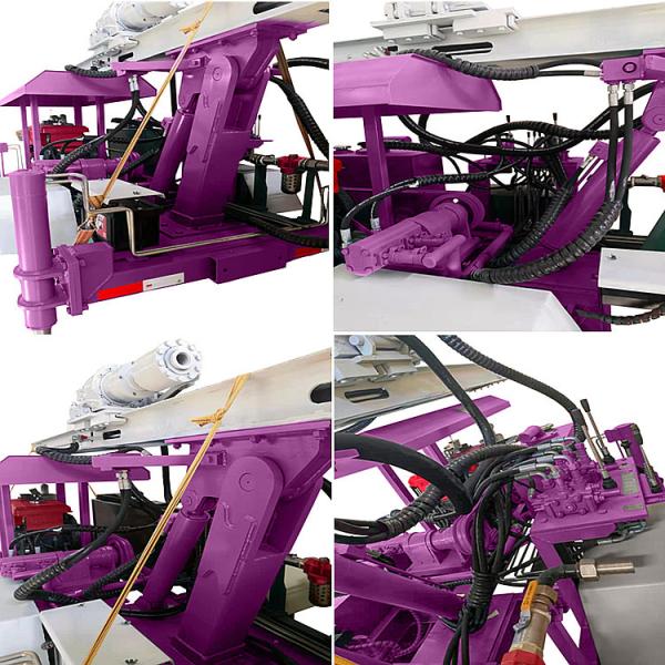 Небольшие портативные буровые установки для скважин с водой Гидравлический прицеп Монтируемые буровые установки для воды