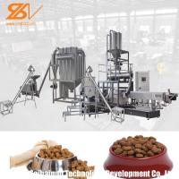 Motor vívido gêmeo de Simens da planta da forma da máquina de processamento da alimentação do animal de estimação da máquina da extrusora dos alimentos para animais de estimação do parafuso