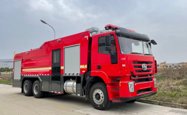 Caminhões de bombeiros de resgate pesados ​​profissionais 6X4 10000L com água e espuma
