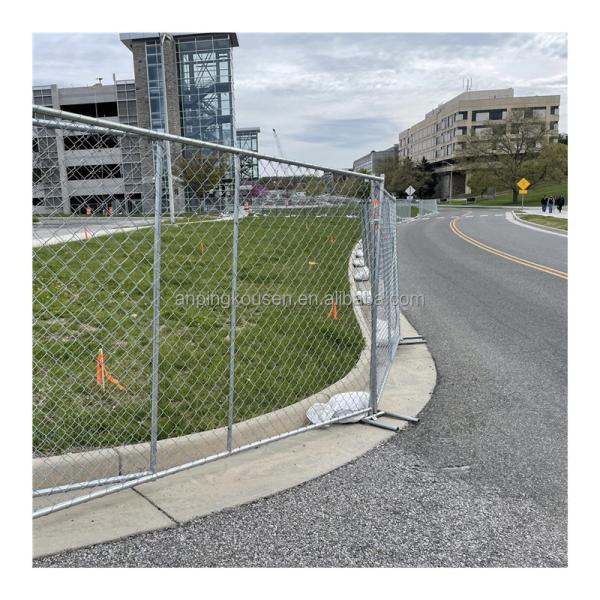 С низкоуглеродистой сталью 6 * 10 / 6 * 12 футов съемные временные панели ограждения для временного барьера