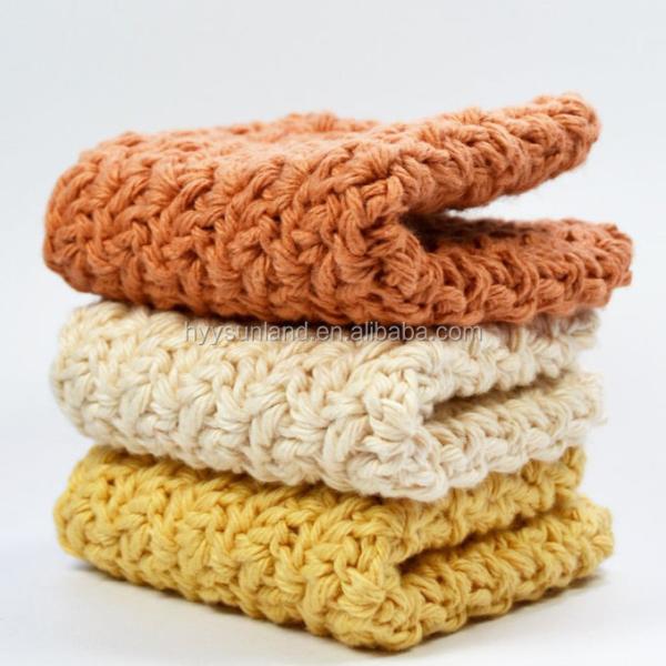 Y-F Dishcloths Kitchen Towels Crochet Cotton Dish Cloths Eco Wash Cloths