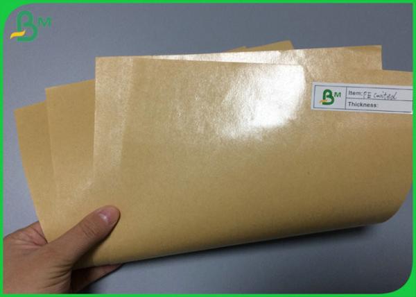 O polietileno de FDA 1 lado revestiu papel revestido do PE de Kraft 140g para o envolvimento de fast food