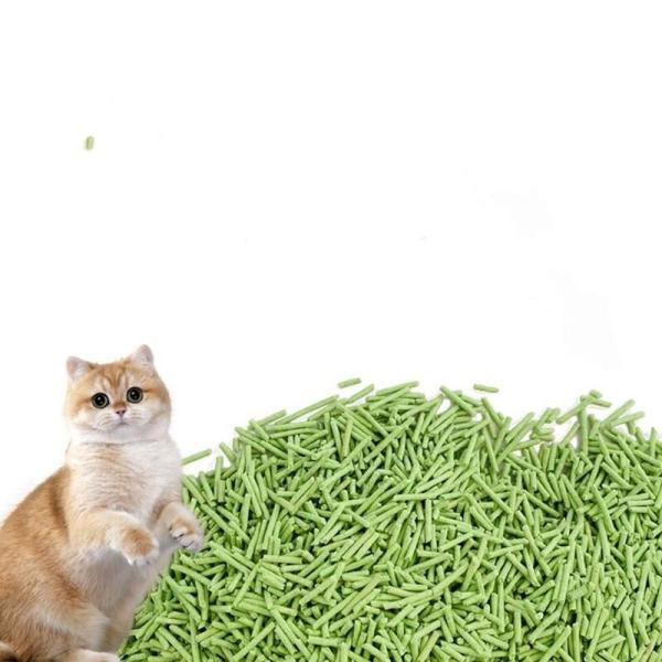 Economical Green Tea Tofu Cat Litter OEM Tea Potty Litter Deodorizes Well