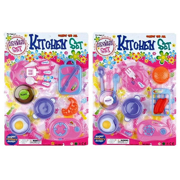 12 Pcs Kids Mini Pretend Play Food Set With , Role Play Kitchen Accessories