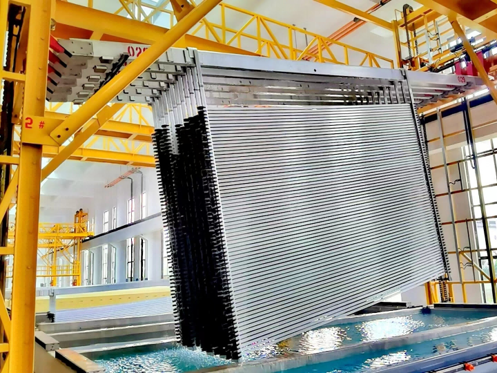 Automatic Horizontal Anodizing Line For Aluminum Profiles Surface Treatment