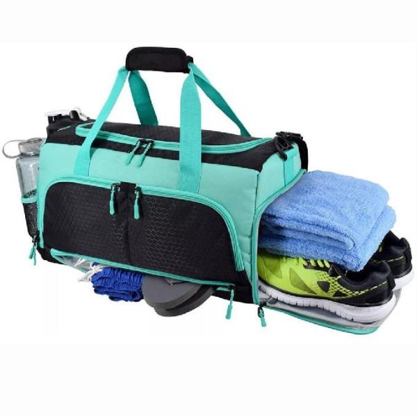 Bolsas esportivas personalizadas Oxford de fim de semana grande para homens e mulheres Bolsa esportiva para viagem e academia