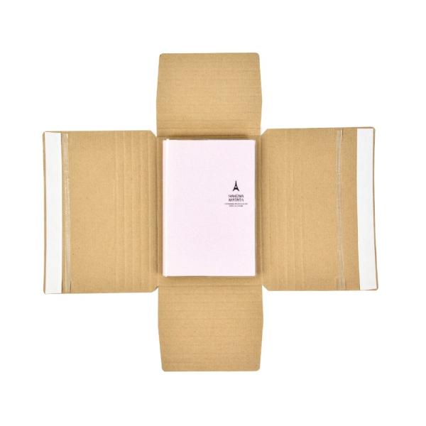 Convenient and Durable Delivery Package Recycled Kraft Expandable Rigid Mailer for Books