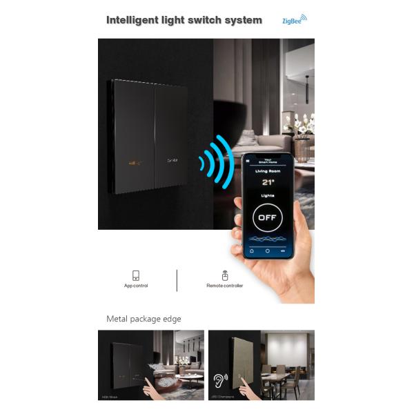 Laffey Home Assistant Zigbee Switch Press Button Multi Color Panel