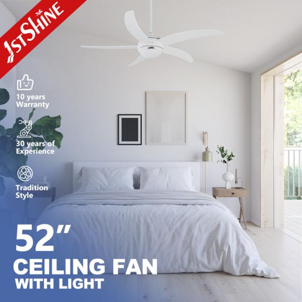 1stshine 52 Inch 5 MDF Blade Decorative Ceiling Fan with Remote Control and Light