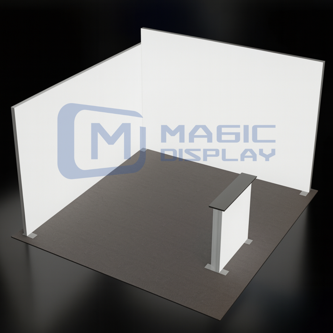 SEG Light Box Exhibition Backdrop with Dye Sublimation Printing, Tool-Free Assembly, and Custom Sizes