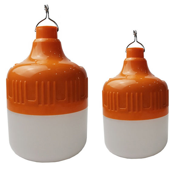 USB Rechargeable Emergency LED Bulb 100W ABS Plastic Material