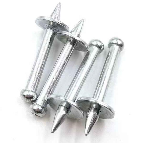 Galvanized Steel Decorative Pneumatic Gun Nail Concrete Nail With Smooth Shank And Flat Head For Spit Pulsa Gun