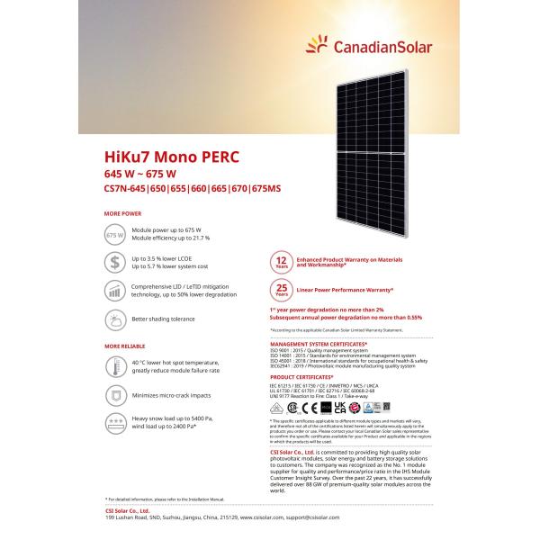 рамка 655W 660W 665W 670W 675W Monocrystalline панелей солнечных батарей 645W 650W черная