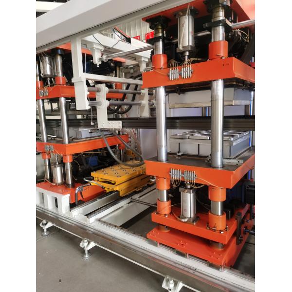 Automatic Lunch Box 200mm Blister Vacuum Forming Machine Four Stations Pp Pvc