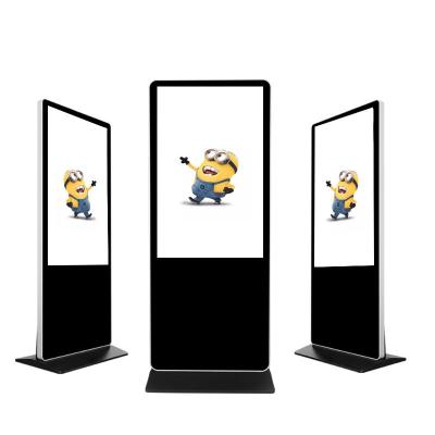 Customized Super Slim Floor Standing Digital Signage 1920×1080 Resolution
