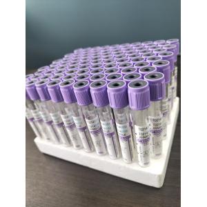 Стеклянная K2 EDTA трубка для 1ml-10ml вместимость с фиолетовым цветом на этикетке трубки в стеклянном материале
