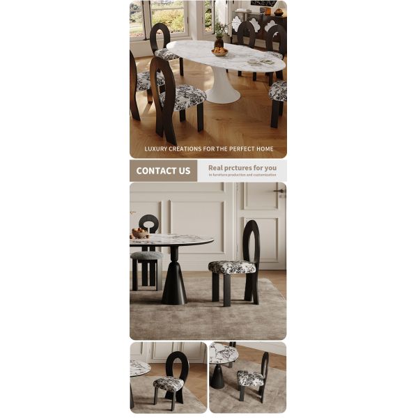 Luxury Modern Stackable Colorful Upholstered Dining Chairs Solid Wooden Dining Chair Comfortable Seating Living Room