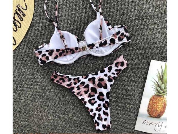 Sexy Leopard Bikinis 2018 Micro Bikini Push up Thong Bikini High Cut Swimsuit Women Mini Suit Women Swimsuit