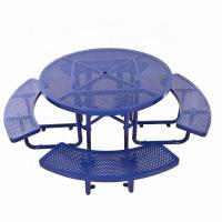 Bancos de mesa de aço metálico leve com superfície montada em flange Tipo OEM