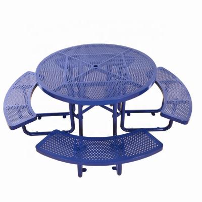 Bancos de mesa de aço metálico leve com superfície montada em flange Tipo OEM