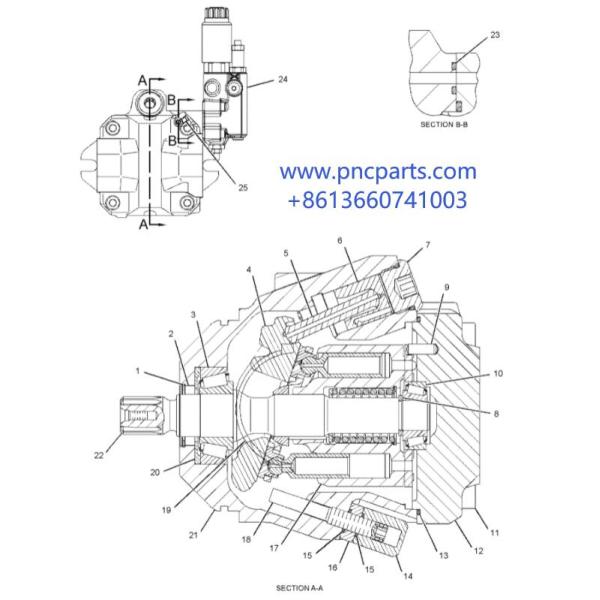 Вентиляторный двигатель насоса поршеня 295-9426 E349D E345D C13 для экскаватора CAT