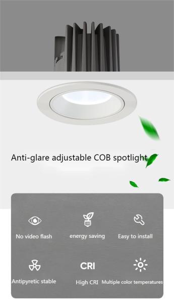 Luminous Flux 2000LM 12W LED Spotlight , 7W Ceiling LED Spotlight