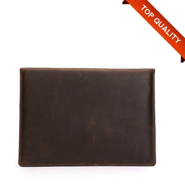 Документы рукава ноутбука стиля конверта Брауна размера A4 неподдельные кроют кожей рукав конверта ноутбука