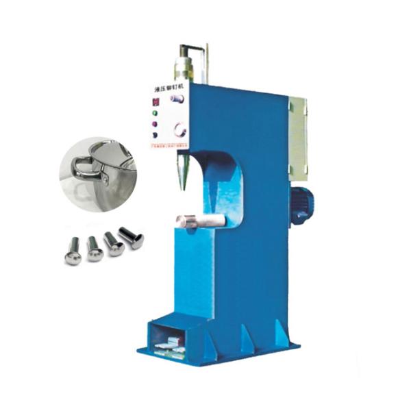 Ustensiles de cuisine hydraulique rivetant la machine pour le rivetage en verre de poignée de couvercle