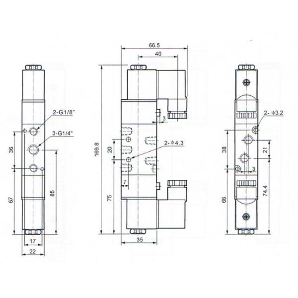 ИСО КЭ клапана цилиндра 4В220-08 0.8МПа алюминиевый пневматический аттестует