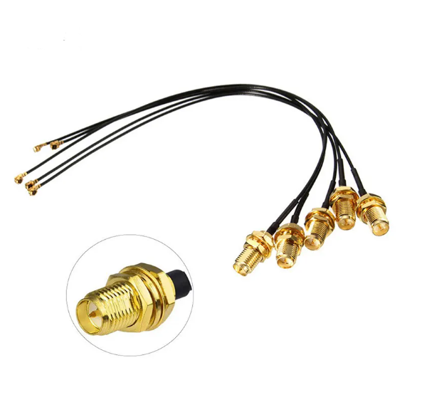 Waterproof SMA Connector with Gold Plating for 0-3GHz RF Applications
