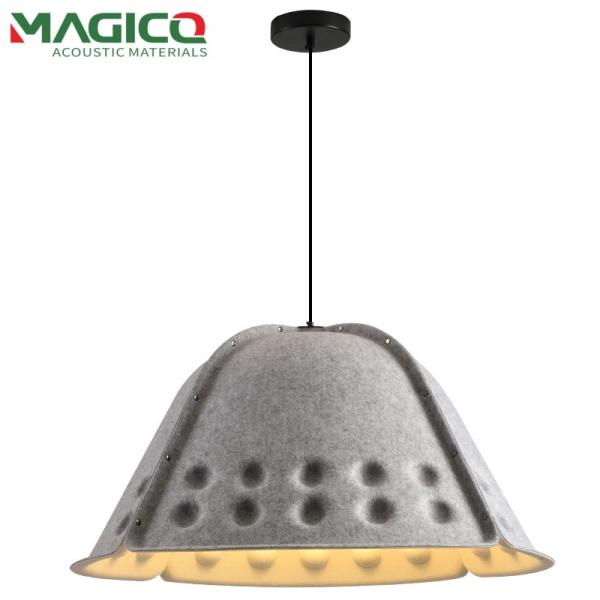 Lampe à incandescence en fibre de polyester faite à la main