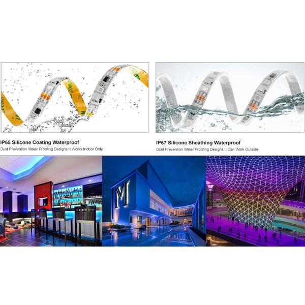 5050SMD IP68 Холодная белая светодиодная лента 5000 мм Клейкая задней светодиодной ленты