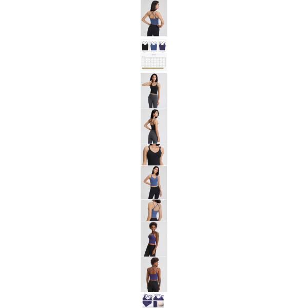 Factory Of Yoga Sports Bra Sports Bra Criss Cross Back Strappy Yoga Bra Top With Removable Padded