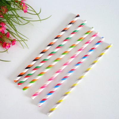 Produto comestível personalizado Eco das palhas do plástico e do papel - comprimento amigável 260mm
