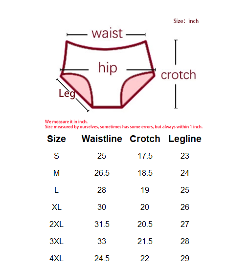 G-String Absorbent Period Pants 4 Layers Menstrual Seamless Thong Style Underwear