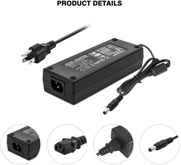 Tomada plástica do AU do CCTV de Adapter do motorista do diodo emissor de luz do alojamento 12V 8A 96W do FCC