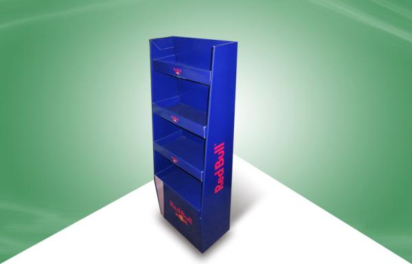UV or PP Laminated Cardboard Display Units Floor Displays for Beverage
