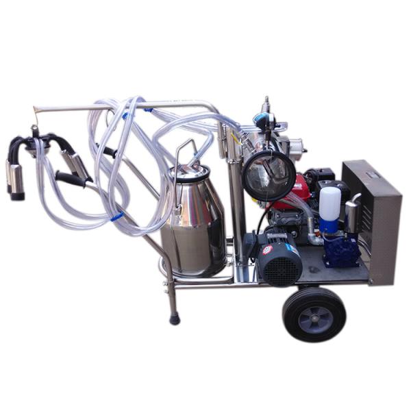 Unidade de ordenha móvel elétrica manual com Vane Vacuum Pump giratória
