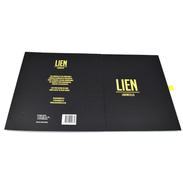 Закрытие складной рифленой роскошной подарочной коробки магнитное с днем рождения крышек