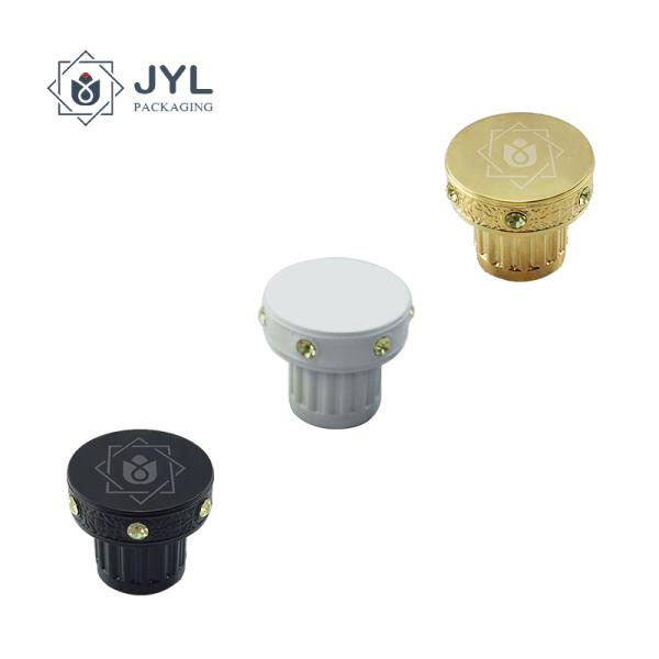 Jewelry Metal Bottle Caps For Luxury High End Niche Perfume Brands