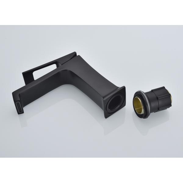 смеситель водопада черноты Ванная комната выстукивает керамический установленный стол клапана