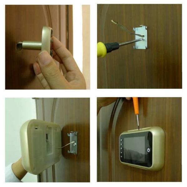 3.5 inch Screen Digital Door Peephole Viewer Camera 120 Degree Wide Angle Video Doorbell Phone Door Eye IR Night Vision
