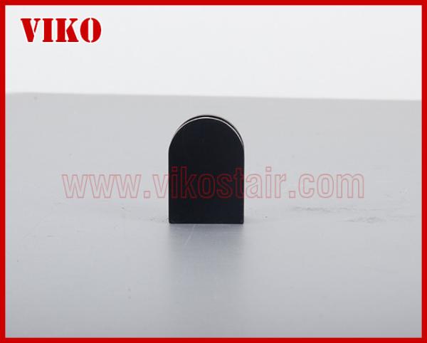 Black D Clam VK63B Black D Clamp Glass Spigot Square Design Swimming Pool Fence Tempered Glass 304 Stainless steel Satin