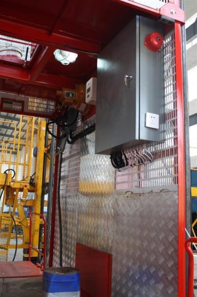 Double Cage Construction Material Hoist Lifting Equipment 36 M / Min 60HZ Ketong SC200 200TD