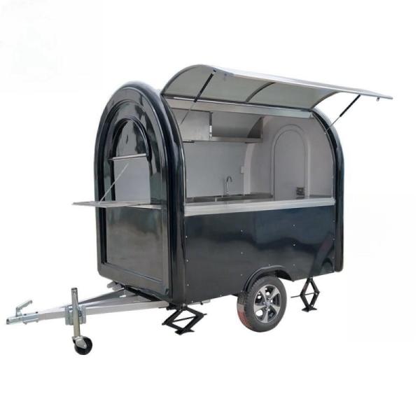 Year 2021 Fiberglass Food Trailer with Custom Made Design and Small Cafe Counters